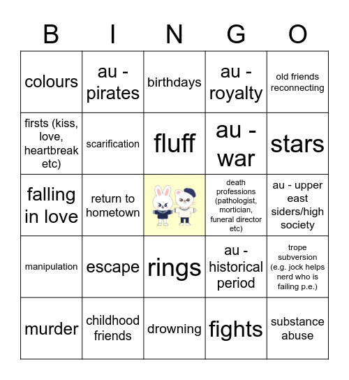 HYUNHO Bingo Card