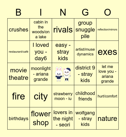 HYUNHO Bingo Card