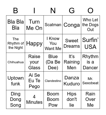 Capodanno 2021 Bingo Card