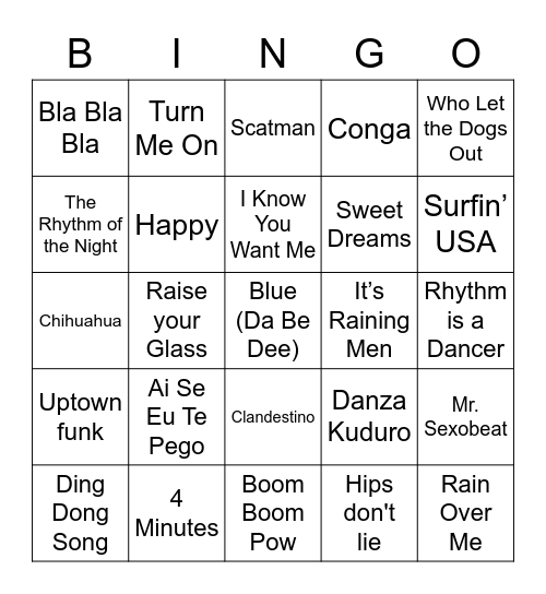Capodanno 2021 Bingo Card