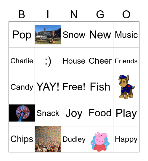 New Years Bingo Card