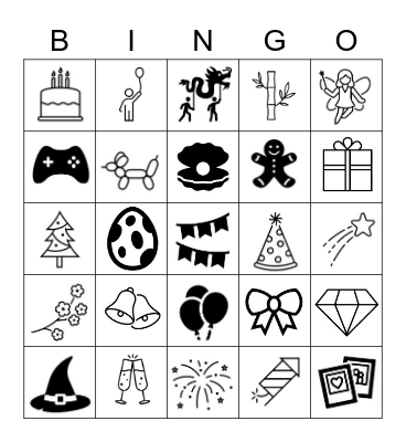 Fun Friday!! Bingo Card