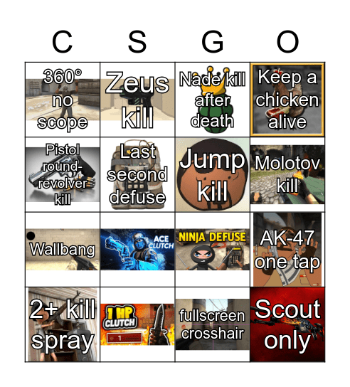 The best CS:GO BINGO Card