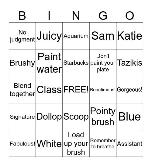 Emily Hopper Bingo! Bingo Card