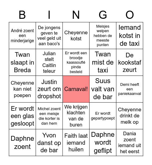 Welpen Bingo Card