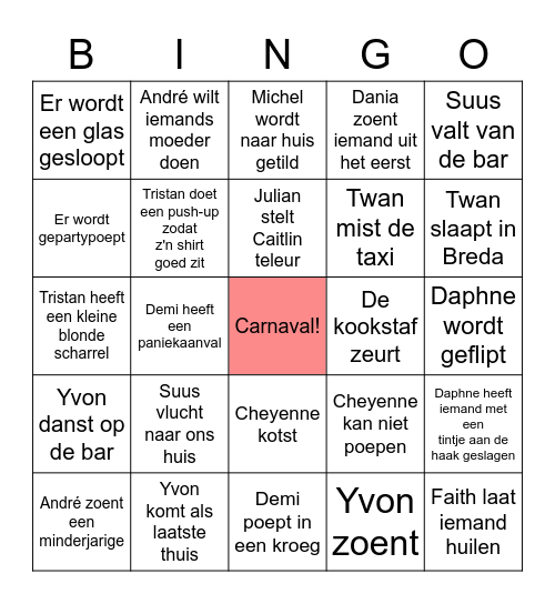 Welpen Bingo Card