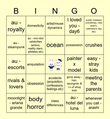 HYUNHO Bingo Card