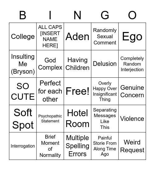 Lilli Bingo Card