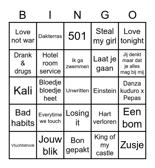OUD EN NIEUW 2021/22 Bingo Card