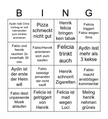 Chris 2022 Bingo Card