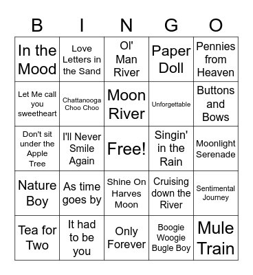 Clark Music Bingo Card