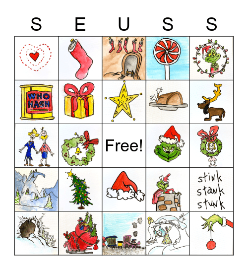 GRINCH BINGO Card