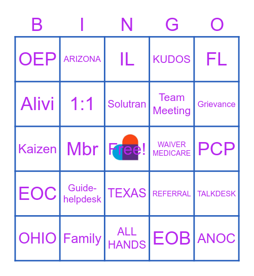 Devoted Health 2022 Bingo Card