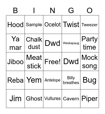 Phish new years 2021 Bingo Card