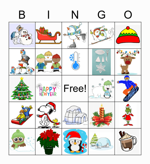 Winter Bingo! Bingo Card