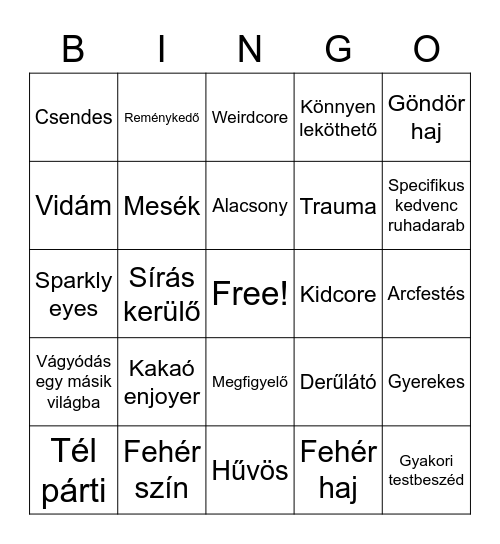 Kasper Bingo Card