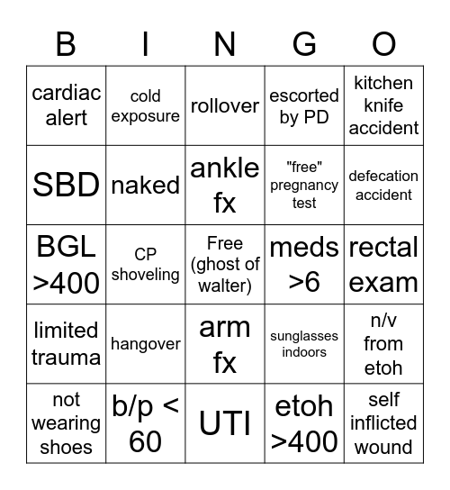 Happy New Year!! Bingo Card