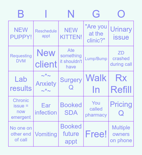 NYD Bingo Card