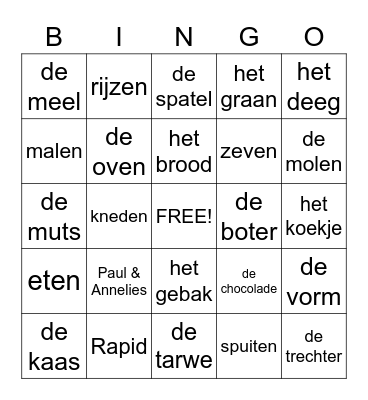BAKKER bingo Card
