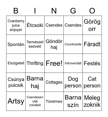 Dia Bingo Card