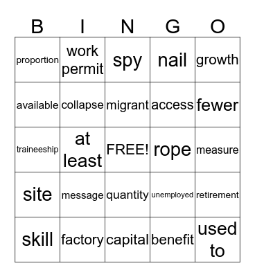 Build Up 61,62,66,66,76 Bingo Card