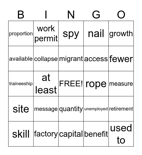 Build Up 61,62,66,66,76 Bingo Card