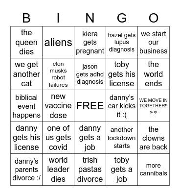 2022 BINGO 🤩 Bingo Card