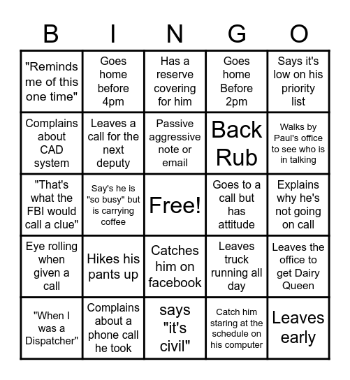 Knox Bingo Card