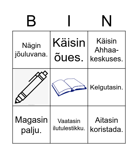 Jõuluvaheaja Bingo Card