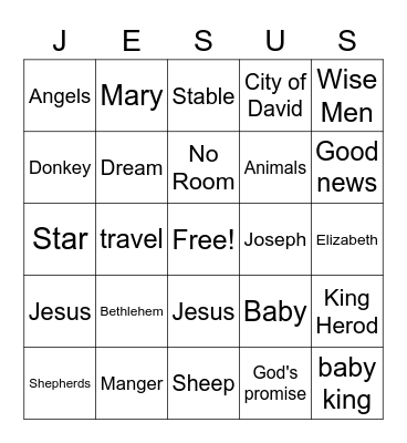 Christmas Bingo Card