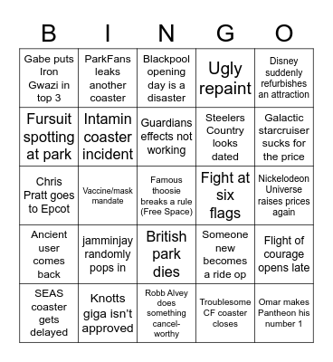 Discord Bingo 2022 Bingo Card