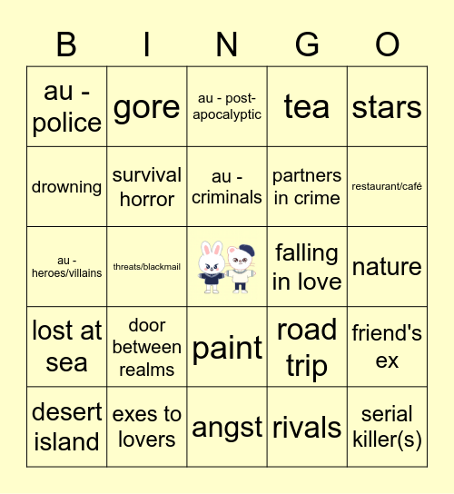 HYUNHO Bingo Card