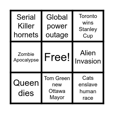 2022 Bingo Card Bingo Card