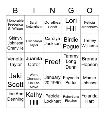 Chapter Anniversary BINGO with SEO!!! Bingo Card