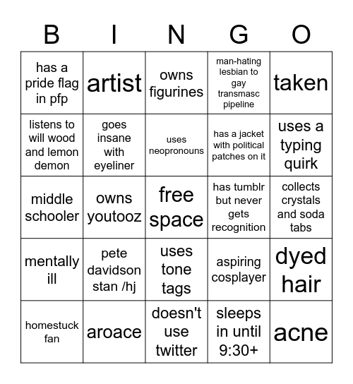 @raxolotls bingo Card