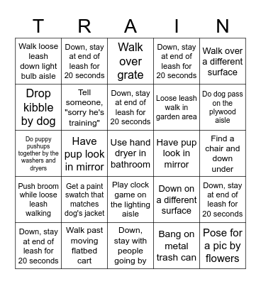 Home Depot Bingo Card