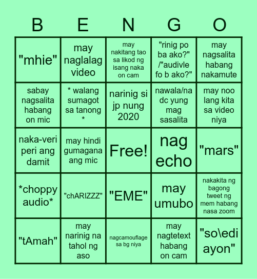 CONSOL NIGHT BINGO !!!! by : saribs Bingo Card