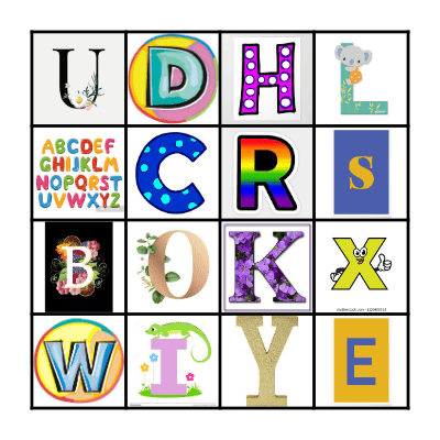 Alphabet Bingo-January 31, 2022 @ 6:30 pm via Zoom Bingo Card