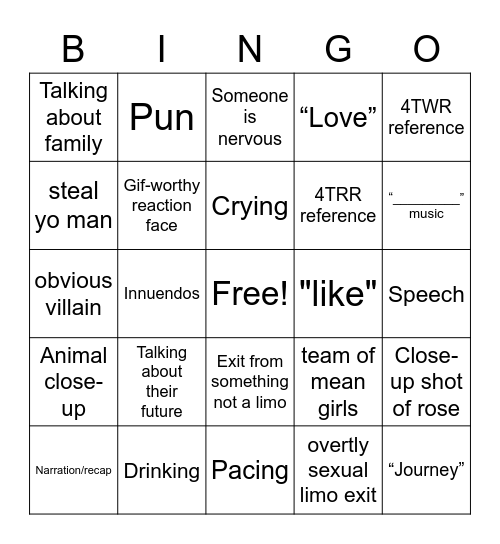 Bach Bingo Card