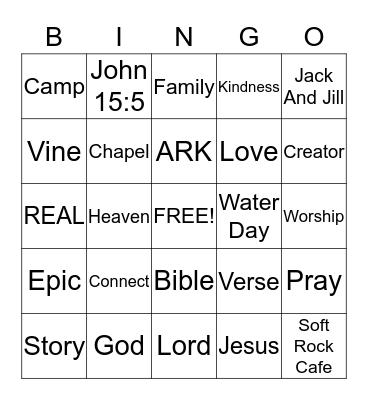 EPIC bingo Card