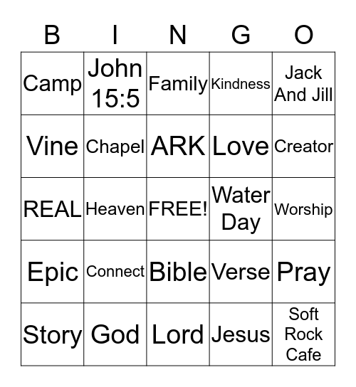 EPIC bingo Card