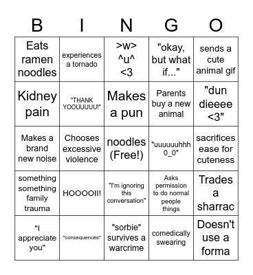 Click Bingo Card