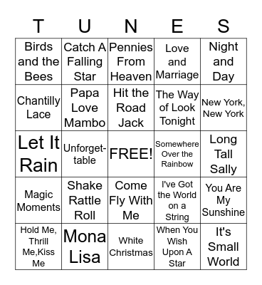 Frank and Friends Bingo Card