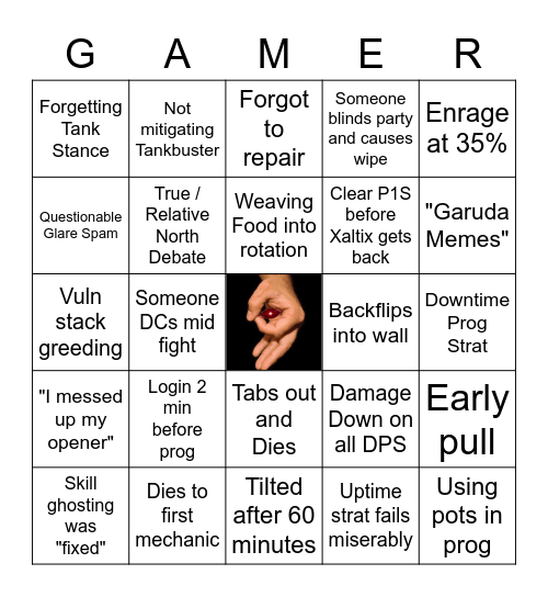 Entity Savage Prog Bingo Card