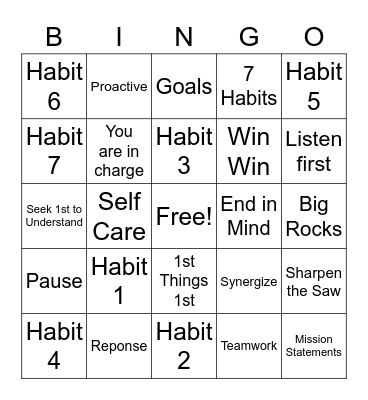 8th Grade Science Bingo Card