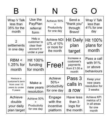 Greyhound Bingo Card