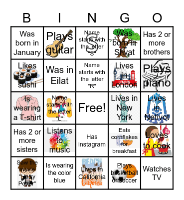 MTVA & HAMER DARCA Bingo Card