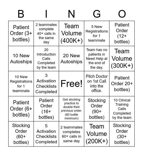 Regener-Eyes Division Tournament Bingo Card