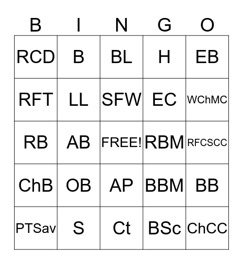 UPH Bingo! Bingo Card
