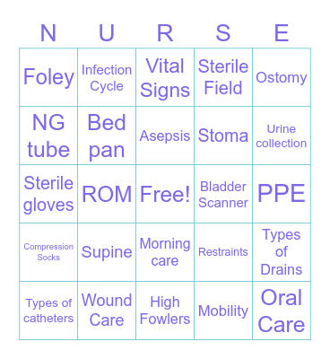 Foundation Bingo Card